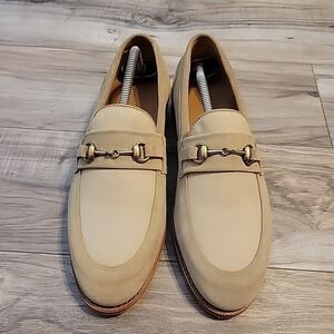 Allen Edmonds "RANDOLPH" Men's BIT‎ Penny Loafers Dress  8.5 Bone Suede